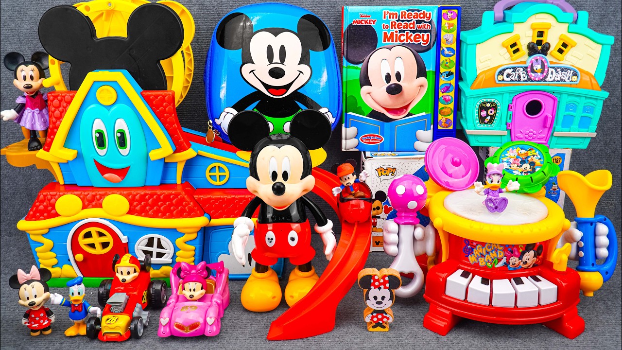Satisfying with Unboxing Disney Mickey Mouse Jumbo Fun House Playset | Review Toys ASMR