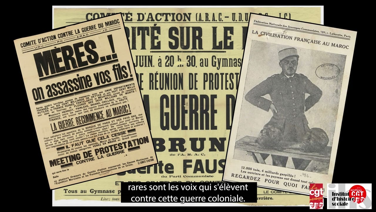 Il y a 100 ans… la grève générale contre la guerre du Rif