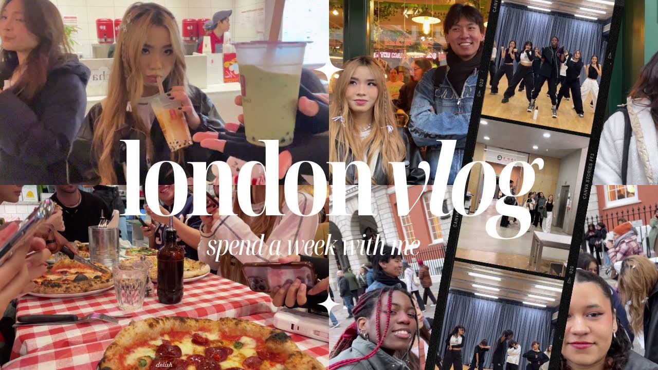 living in london vlog | kpop dance cover, boba and friends