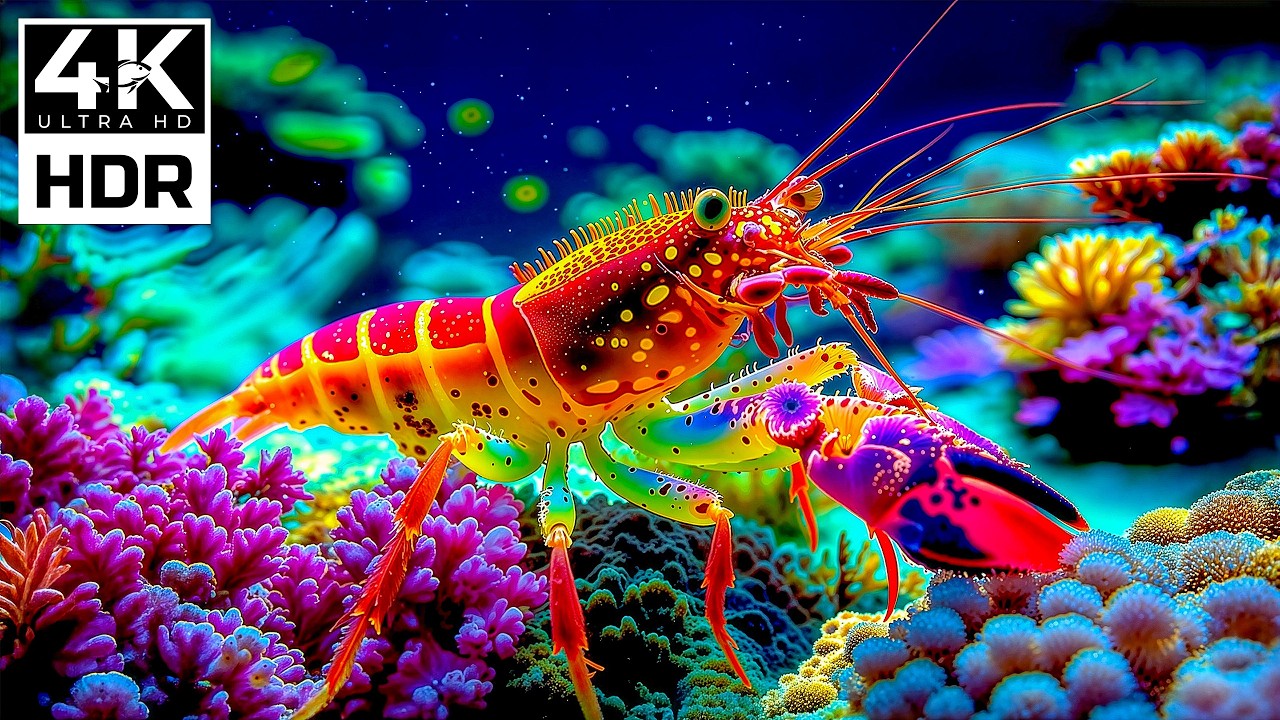 Deep Blue Ocean Journey 4K – Vibrant Aquarium Fish and Peaceful Nature Soundscape