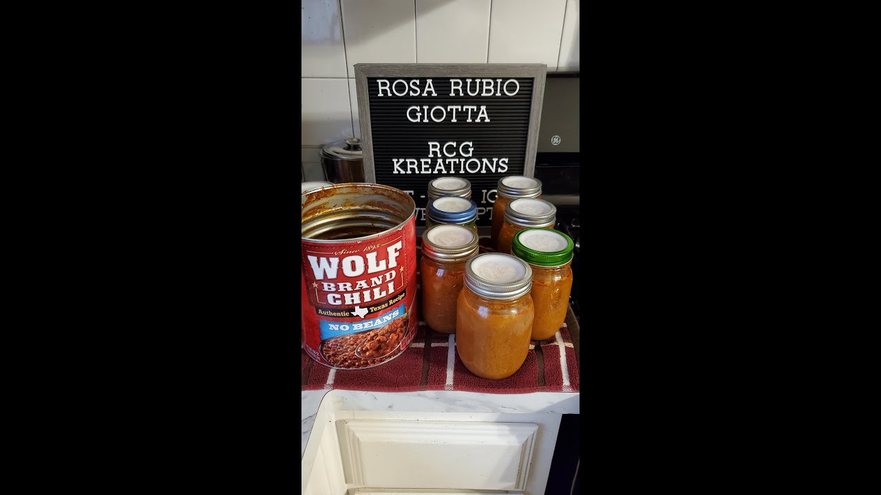 Re-Canning Canned Chili and Pressure Canning for later use in Jars that FIt YOUR Needs