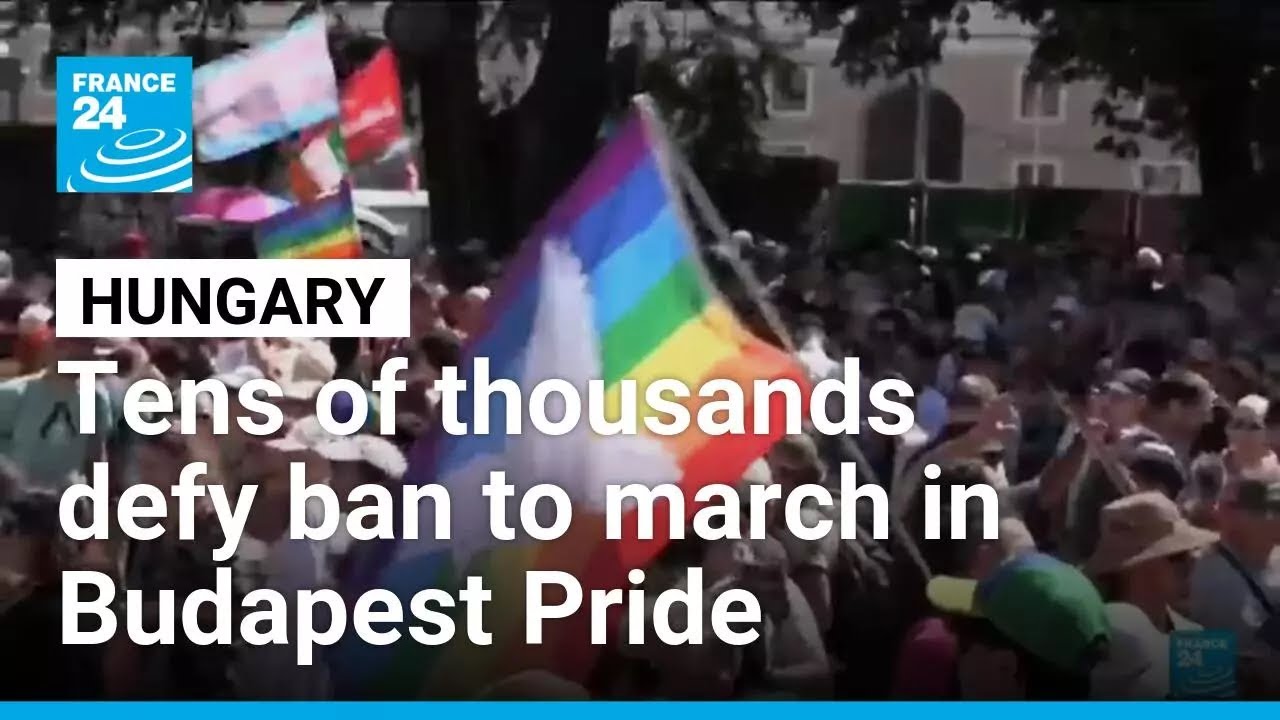 Tens of thousands defy Orban's ban to march in Budapest Pride &bull; FRANCE 24 English