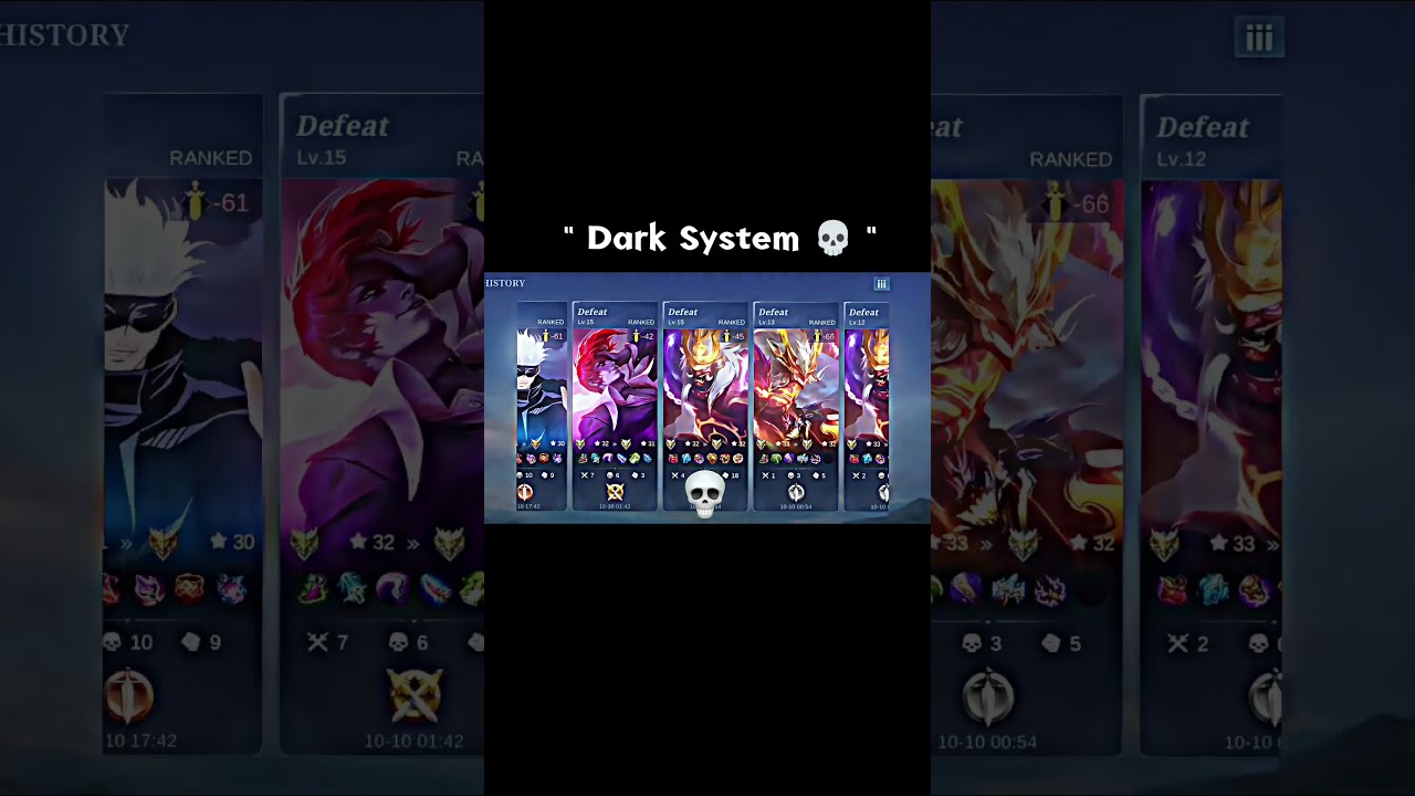 8th WinStreak to 8th LoseStreak 💀 Dark System Moonton ☠️