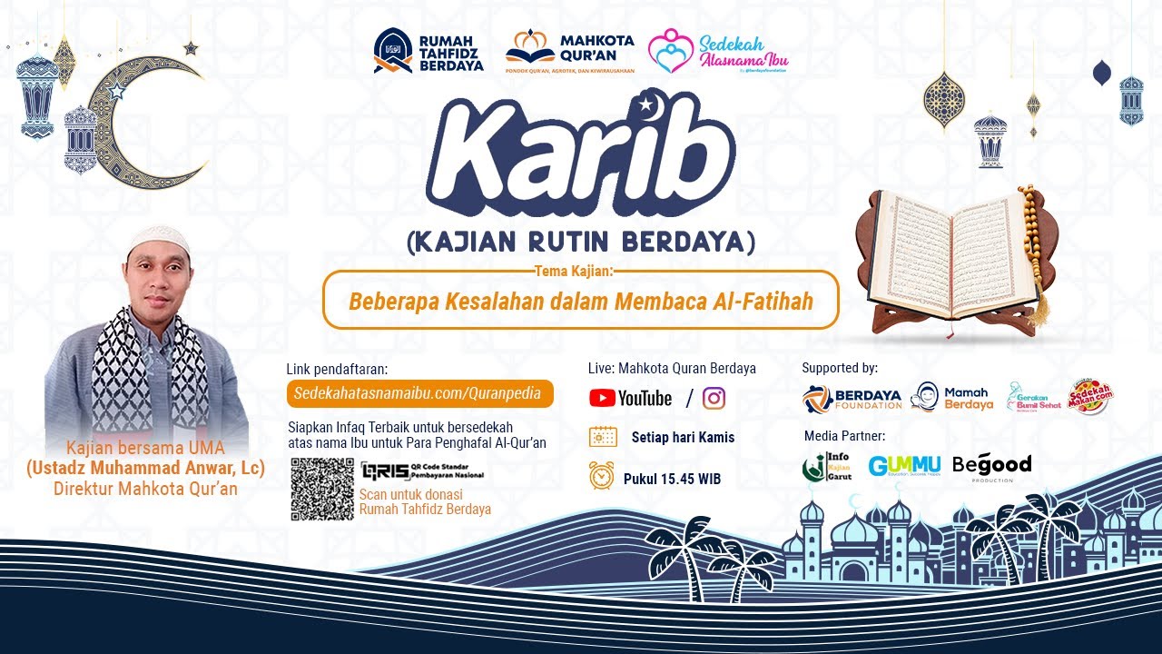 Beberapa Kesalahan dalam Membaca Surat Al - Fatihah | Ust. Muhammad Anwar, LC.