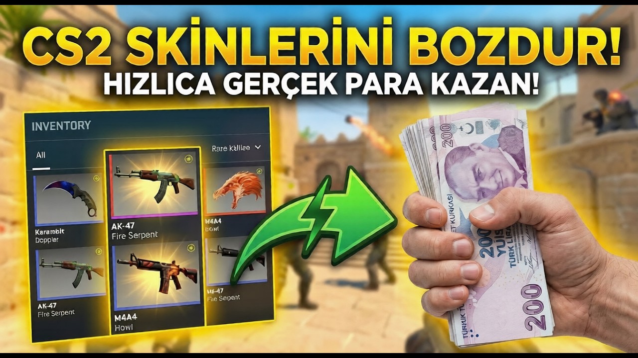 8 Yıllık Tecrübeyle CS2 Skinlerini Gerçek Paraya Çevirme !