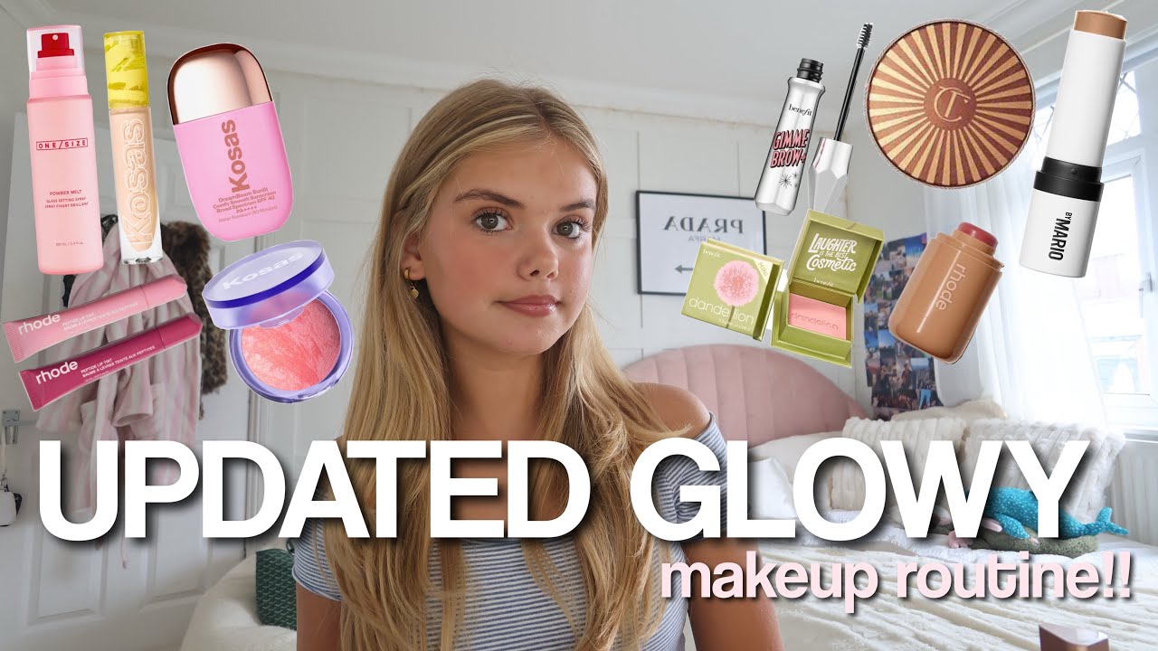 VERY REQUESTED GLOWY MAKEUP ROUTINE!! ⭐️🧖🏼‍♀️🎀