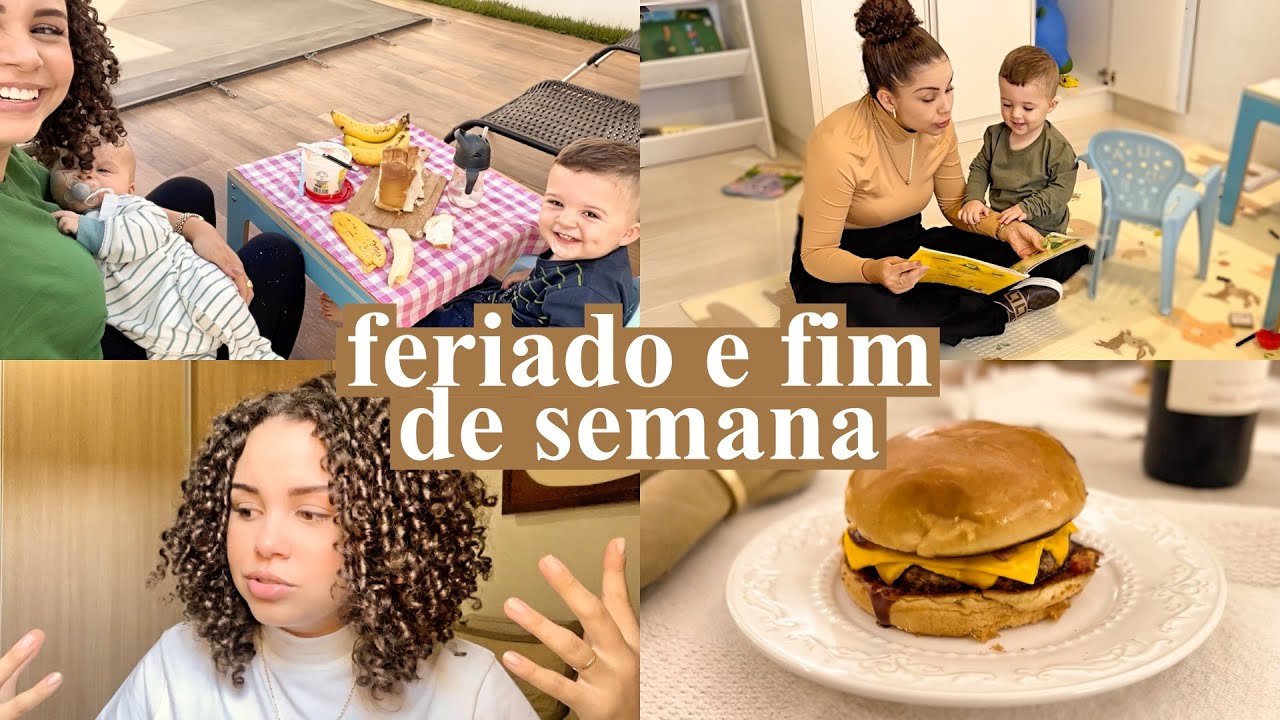 Vlogão: dias em família, picnic em casa, noite do hambúrguer, papo sobre falhas e comparação
