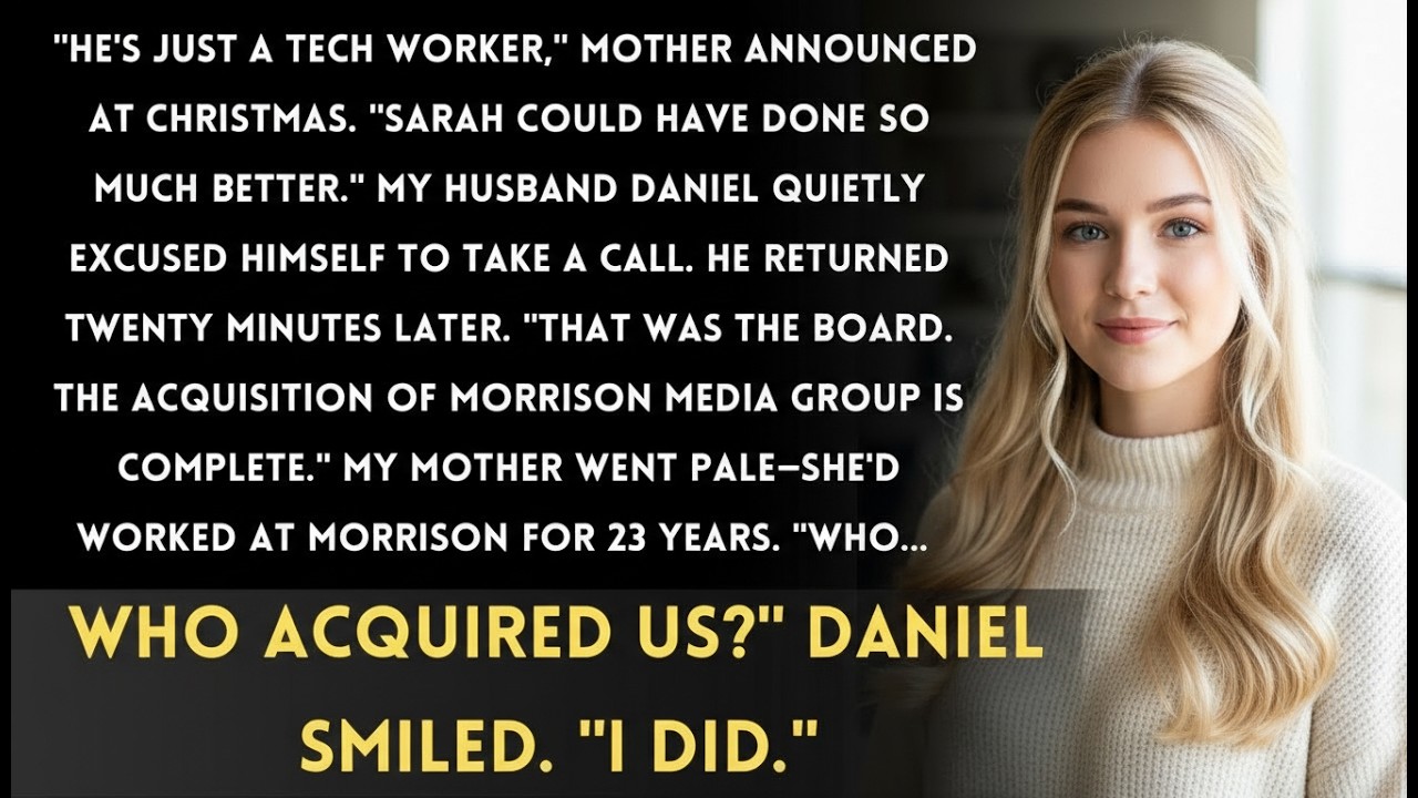 Mother Told Everyone I ＂Married Beneath Me＂—My Husband Just Bought Her Employer