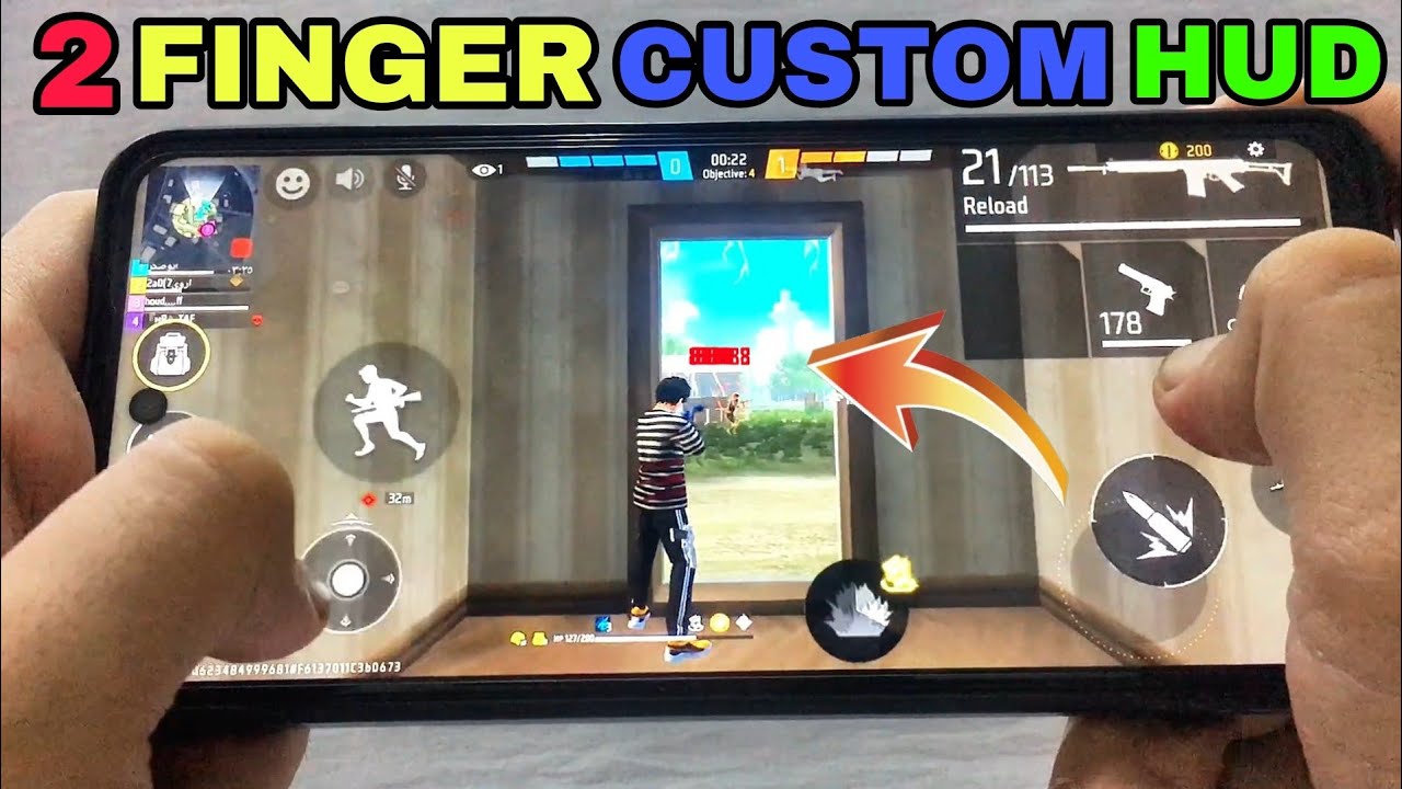 2 finger custom hud code | 2 finger custom hud free fire