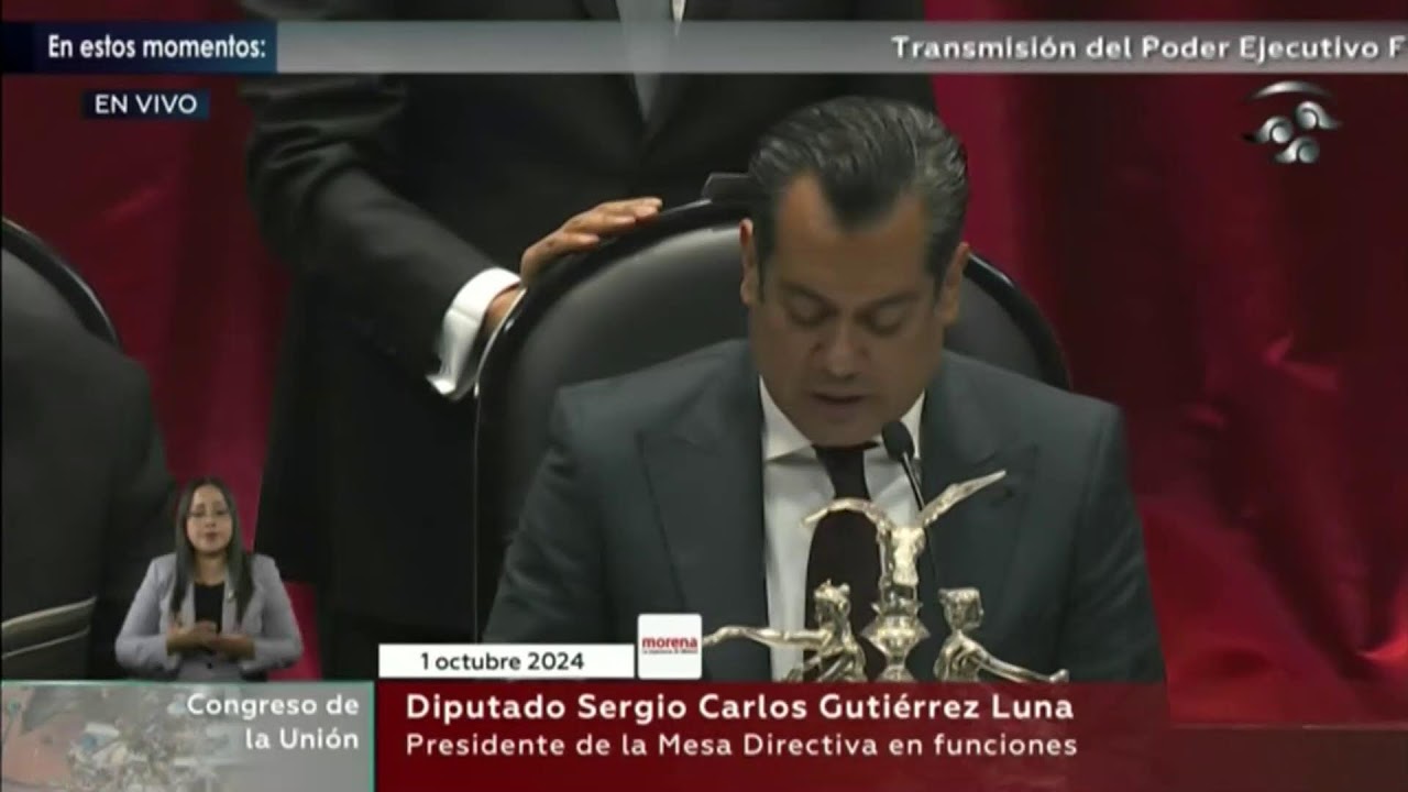 Sesión de Congreso General: Toma de Protesta de Claudia Sheinbaum como Presidenta de México