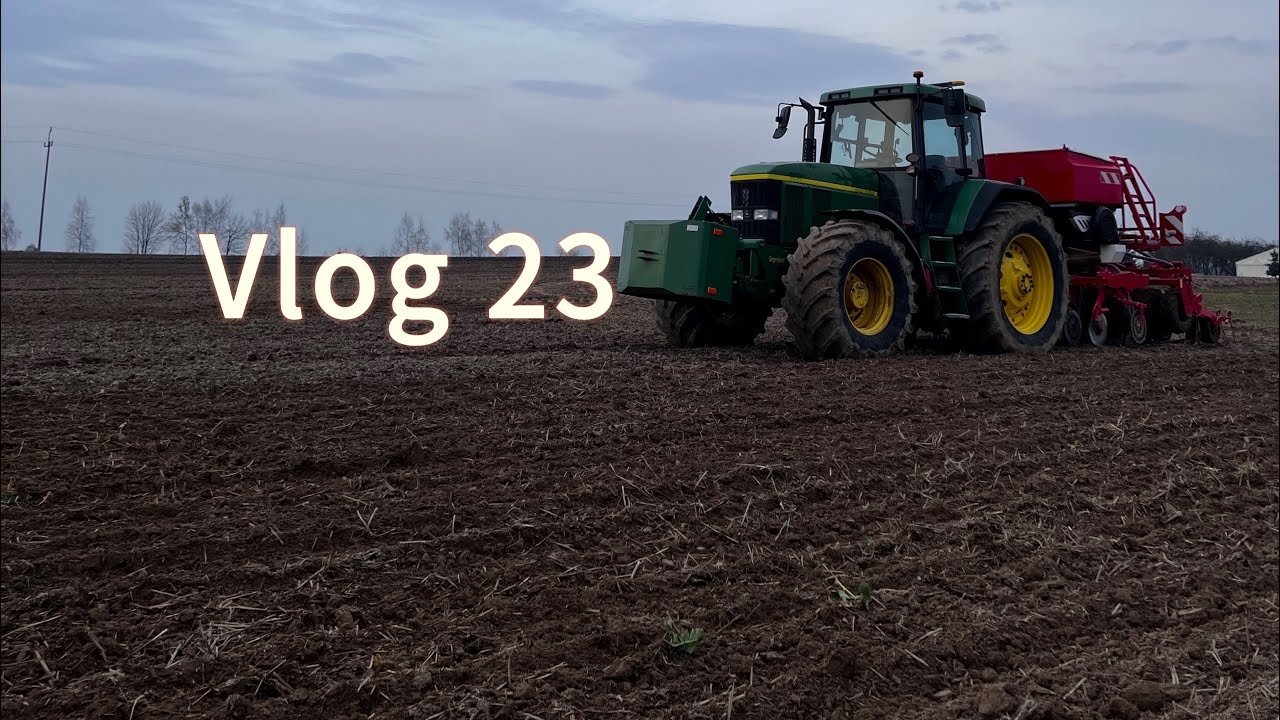 Vlog 23. Siew Grochu zimującego FEREO. Szewera/John deere 7810