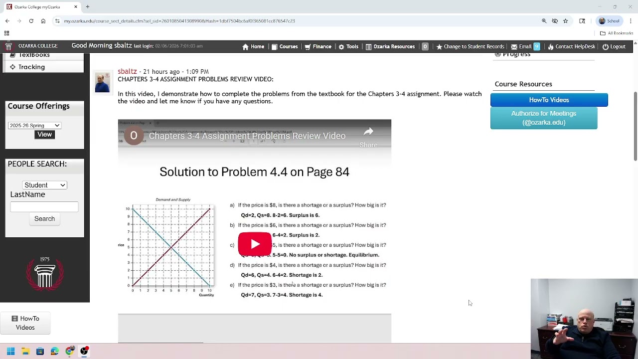 ECON2323 Macroeconomics Spring 2026 Weeks 4-5 Video