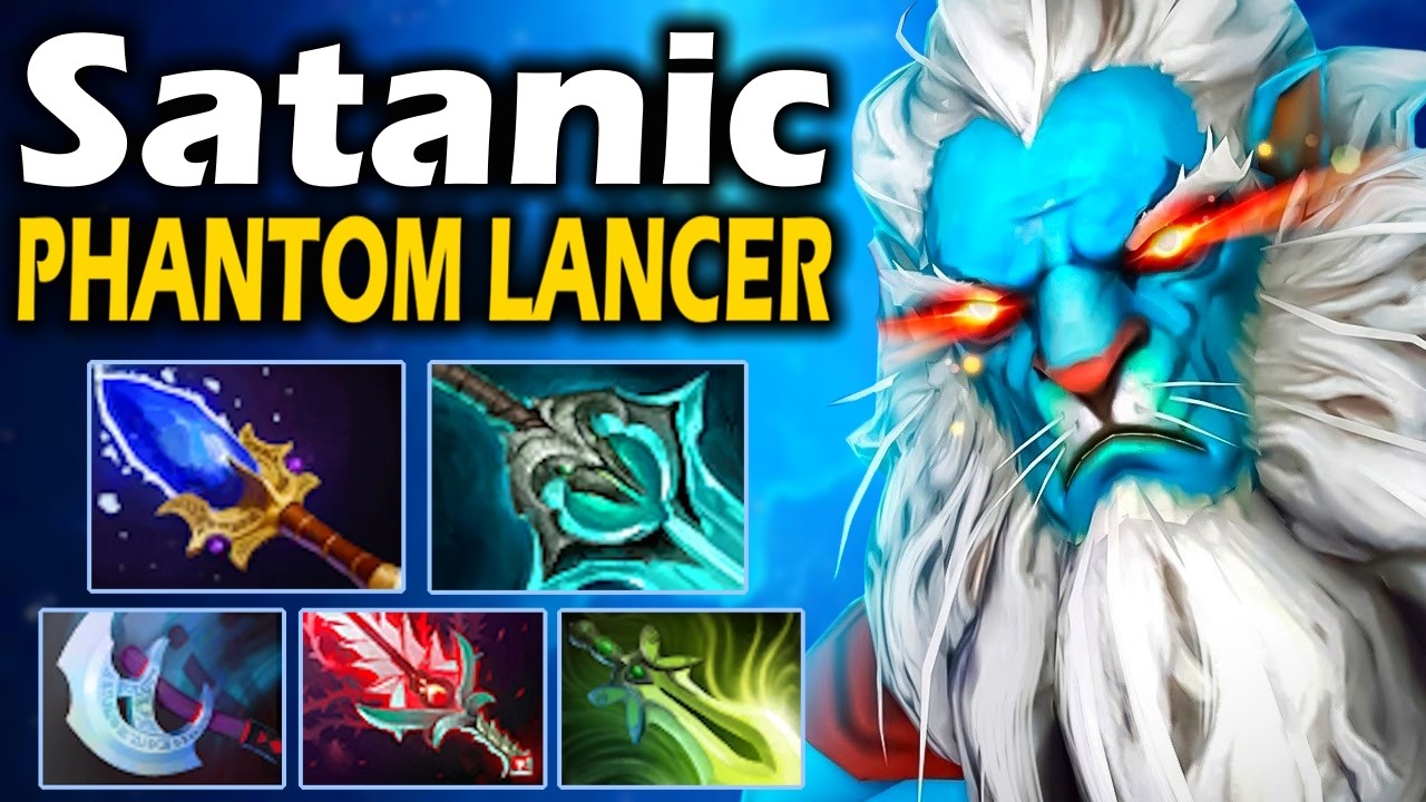 Сатаник на Лансере, так просто не сдается! - Satanic Phantom Lancer 7.37 ДОТА 2