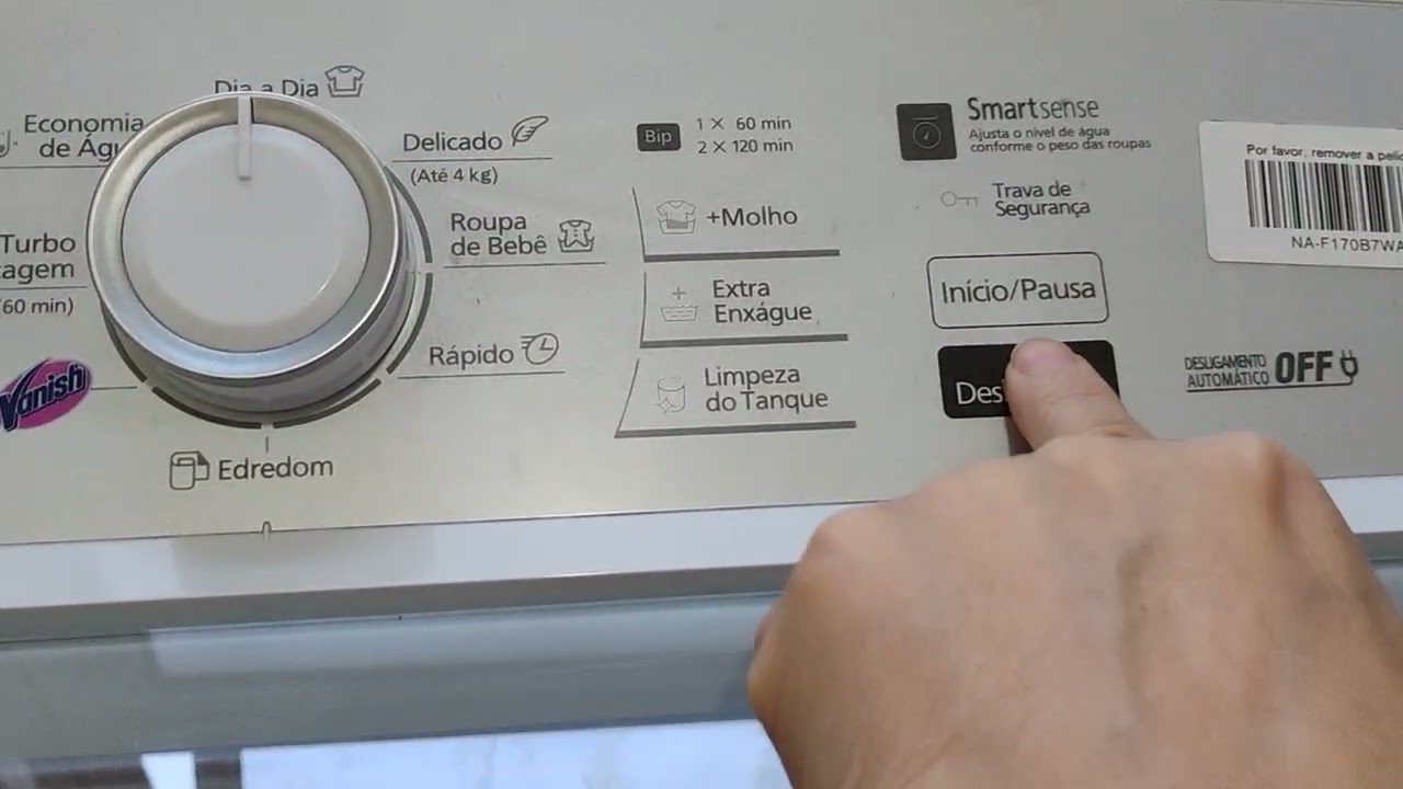 COMO USAR A FUNÇÃO CENTRÍFUGAR DA MÁQUINA DE LAVAR ROUPA PANASONIC✨✅