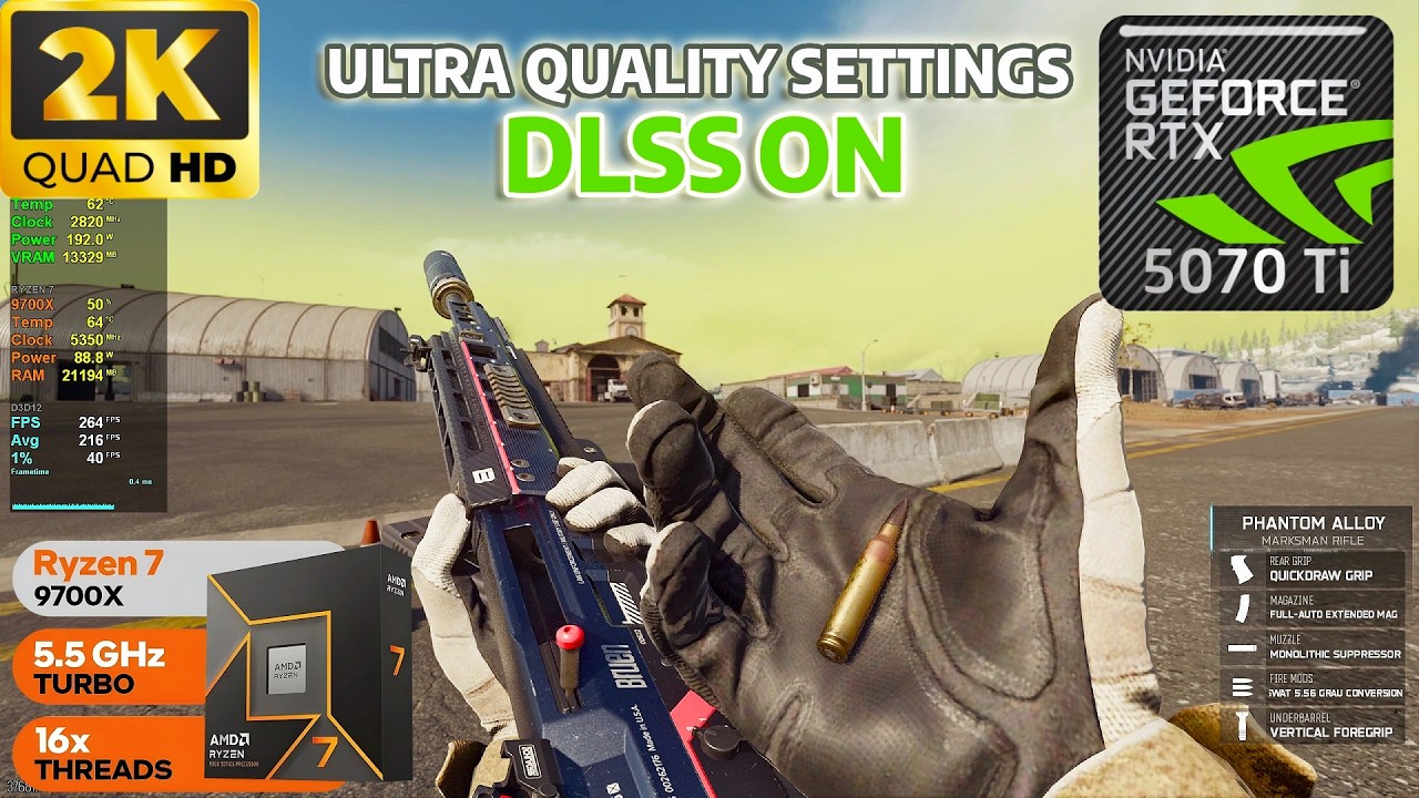 RTX 5070 Ti - COD Warzone - Ultra Quality Gameplay - DLSS ON - 2K