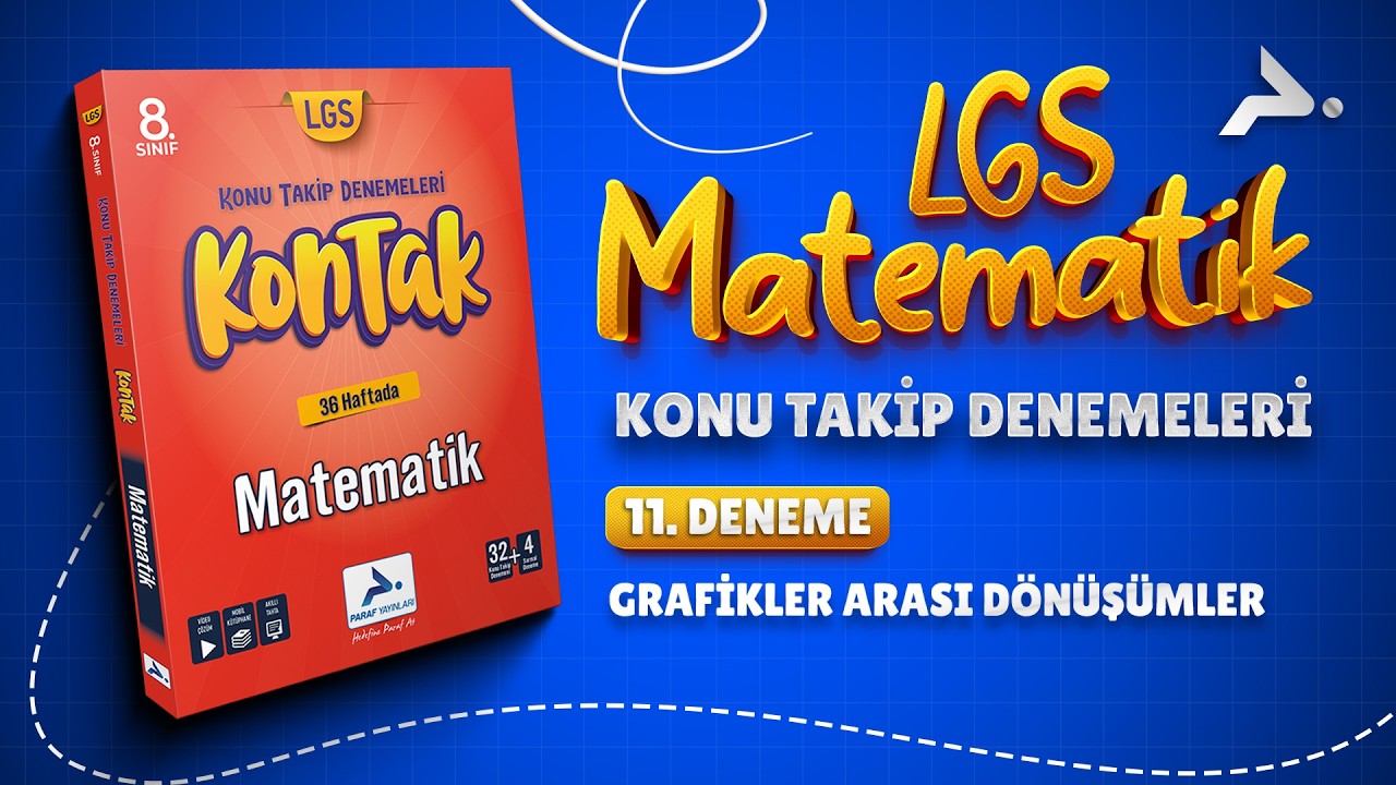 8. Sınıf Kontak Matematik 11. Deneme Grafikler Arası Dönüşümler