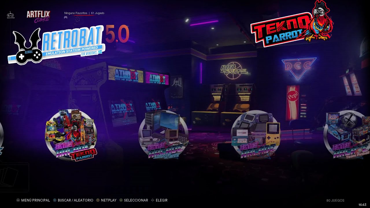 🛠🕹Retrobat 5 0 TEKNOPARROT dividido en sistemas🎮👀(Namco ES3,RAW THRILLS, Sega Nu, Lindbergh,RingEdge