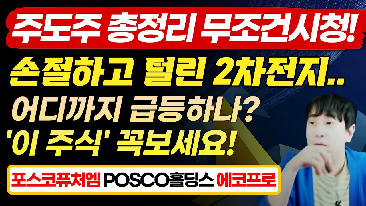 손절하고 털린 2차전지 어디까지 급등하나?'이 주식'꼭보세요(에코프로/에코프로비엠/POSCO홀딩스/포스코퓨처엠/엘앤에프(삼성SDI/카카오/NAVER/LG전자)관심종목 총정리