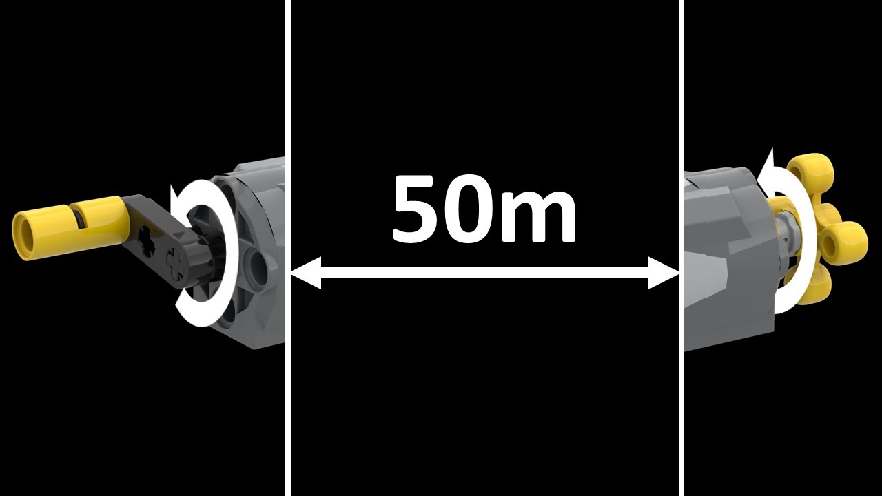 6 Ways to Transmit Rotation over (very) Long Distances | LEGO Technic
