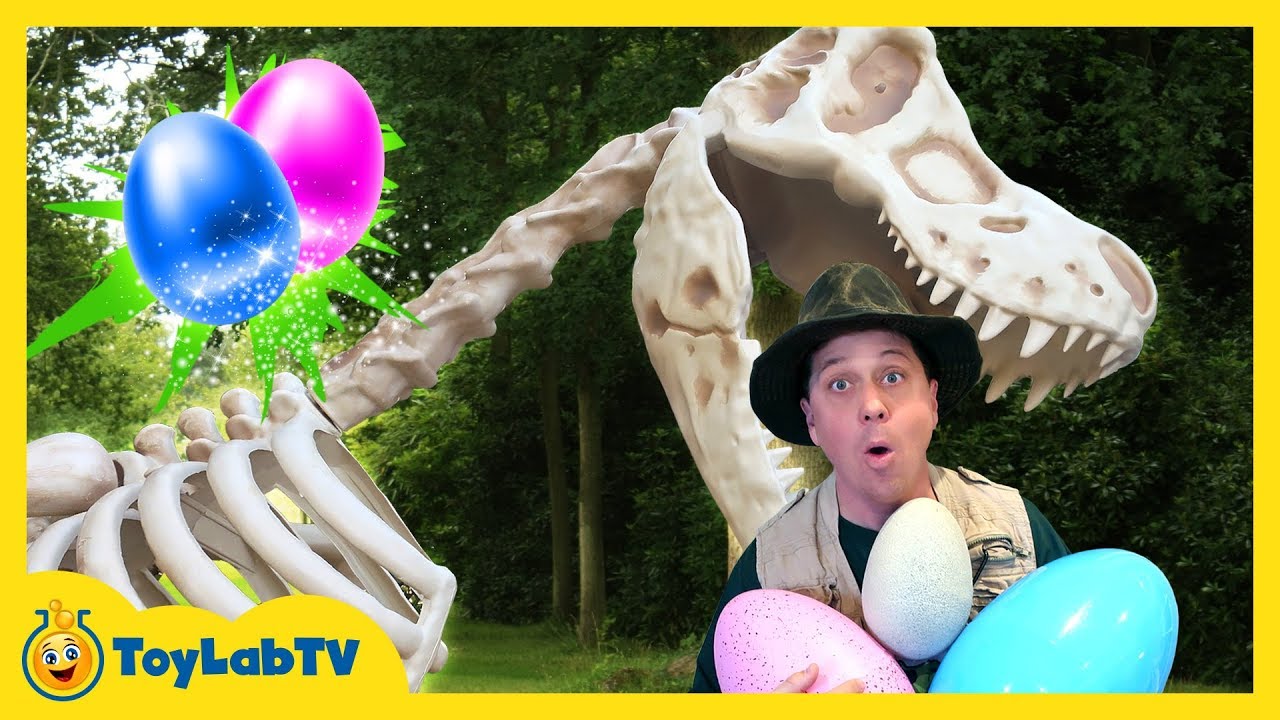 Giant T-Rex Dinosaur Surprise in Kids Dinosaurs Toy Opening