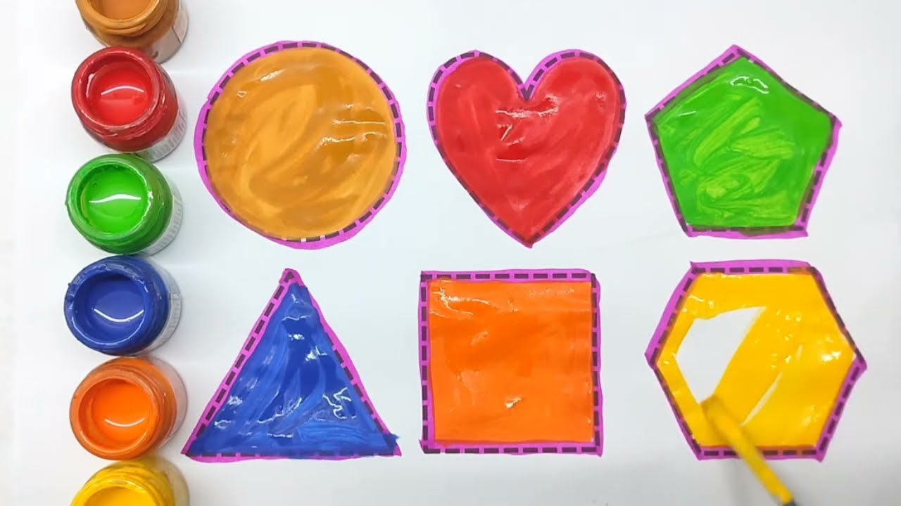 Shapes Rhyme | Sing Along and Draw 2D Fun for Toddlers || phonic song ,|| nursery rhymes 