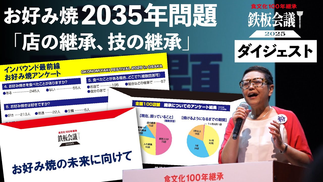 【鉄板会議】今年のテーマは「お好み焼きの継承」ダイジェスト