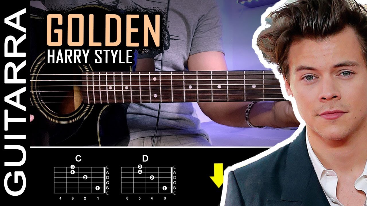 Harry Styles - Golden | Tutorial Guitarra | SOLO 2 ACORDES | Guitar Lesson | Tutorial en Español