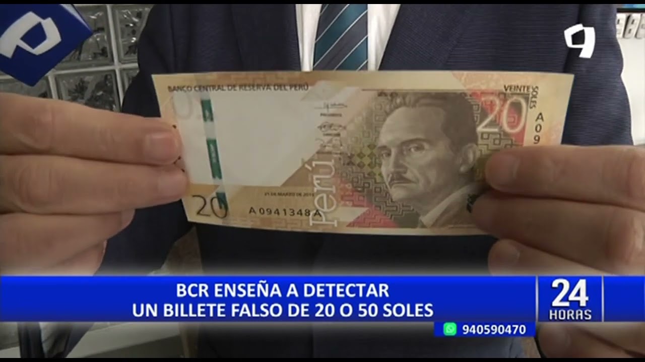 Banco Central de Reserva enseña a detectar un billete falso de S/ 20 y S/ 50