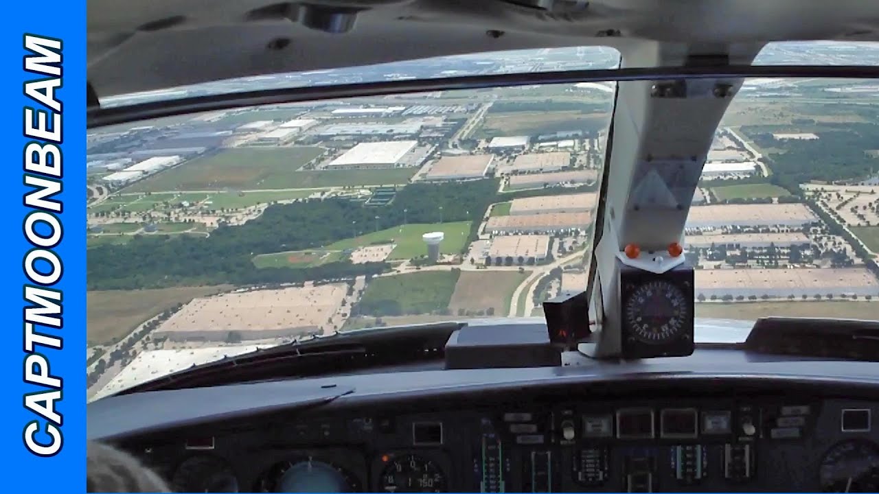 Cessna Citation II Landing DFW Non Stop ATC Communications