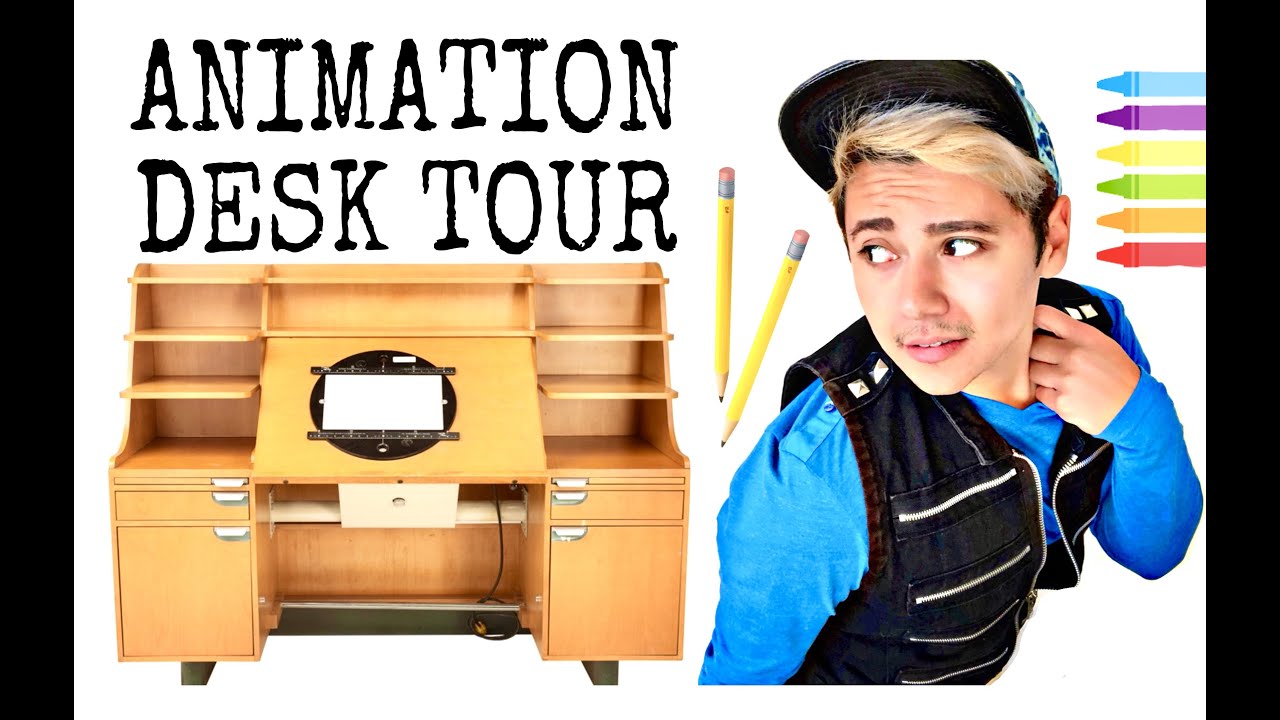ANIMATION DESK TOUR | ANIMATION MAQUETTES | LEARN TO DRAW DISNEY CHARACTERS