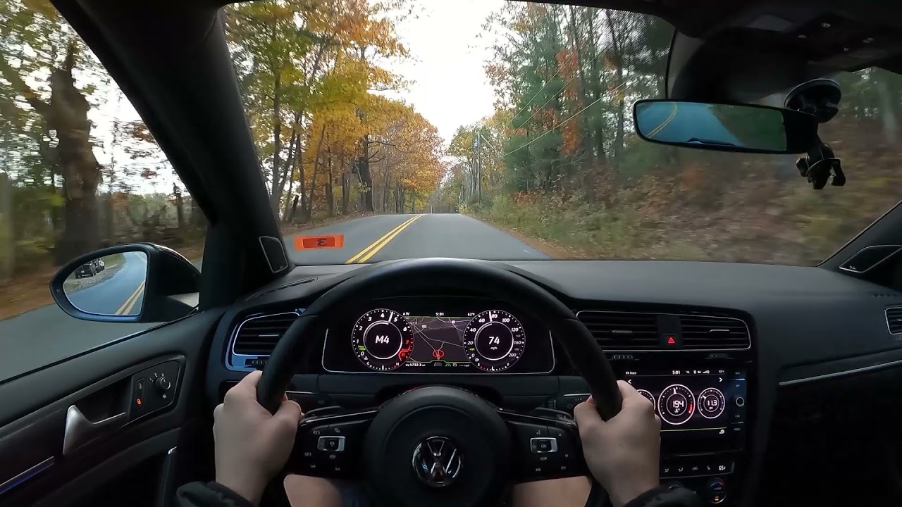 Stage 1 Golf R - Fall Backroad POV Drive