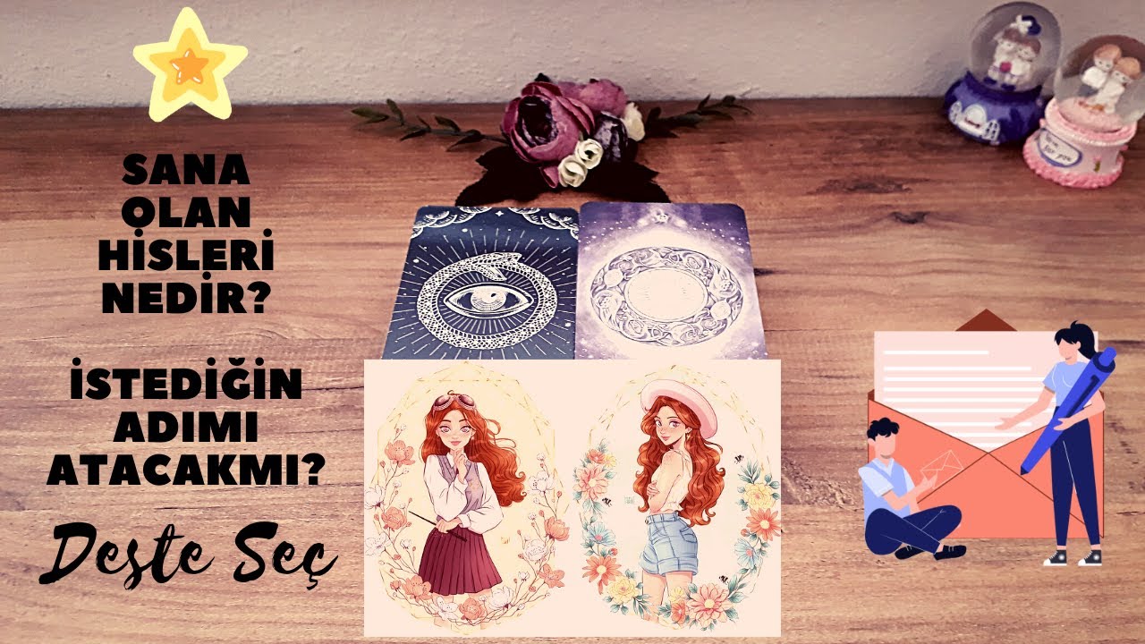 Sana Olan Hisleri Nedir/İstediğin Adımı Atacak Mı?💯#tarot #desteseç
