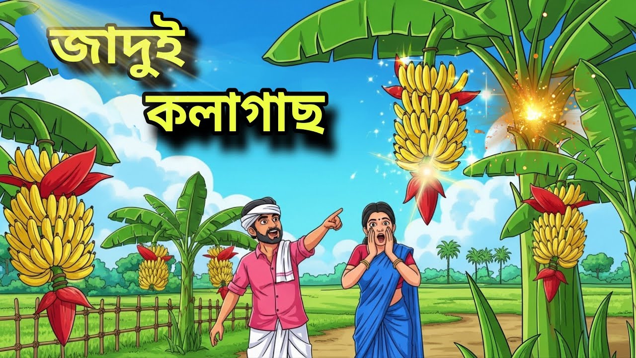 জাদুই কলা গাছ  | Bangla galpo | Bangla Cartoon Moral Story @GalleryToons-b2j