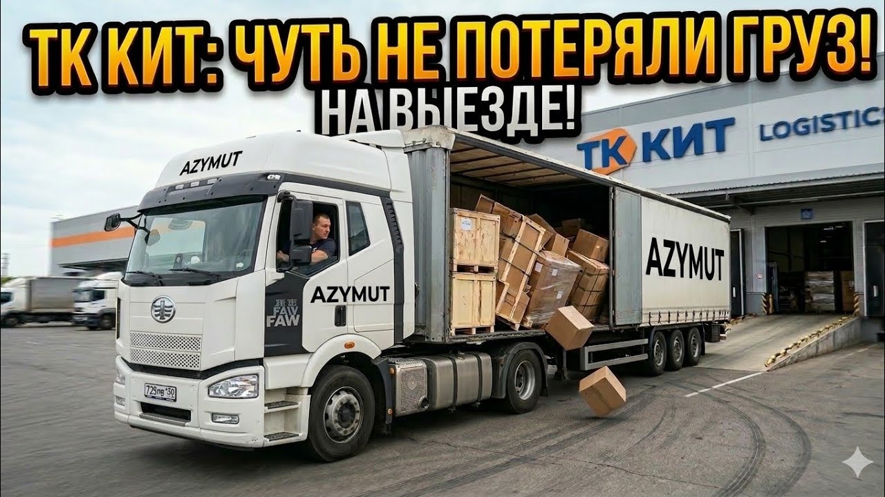 31.ТК КИТ: Чуть не потеряли груз на выезде! Первые метры до Иркутска