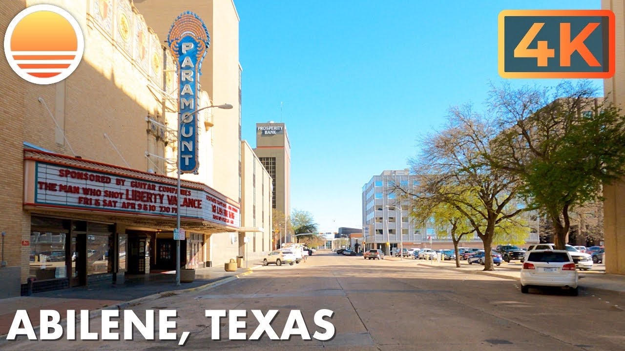 Abilene, Texas! An UltraHD real time driving tour.