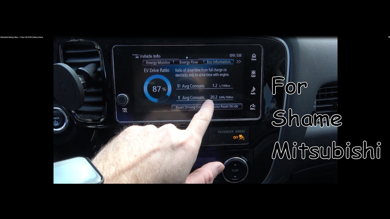 Mitsubishi Battery Wars - 4 Year Old PHEV Battery Status