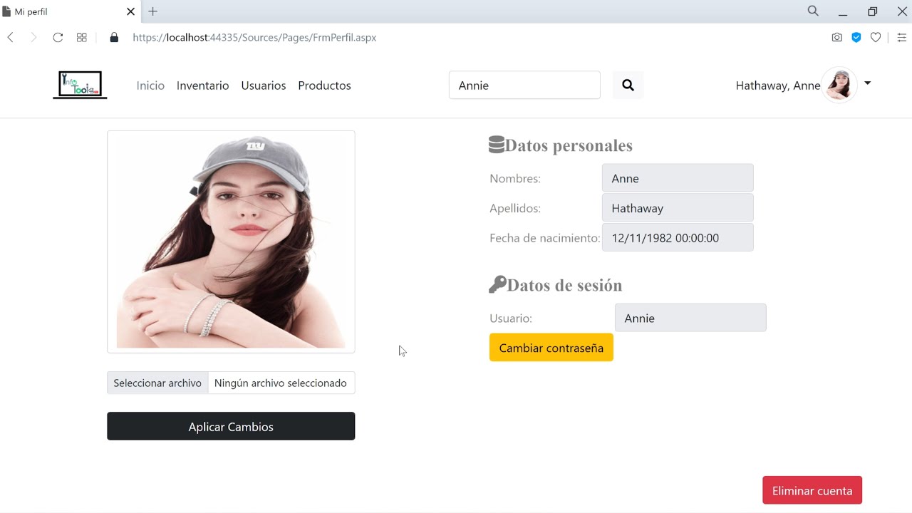 ASP.NET C♯ || CRUD con imagen: Registro, Login, Master Page, Perfil de usuario (SQL)(Parte 1)[2021]