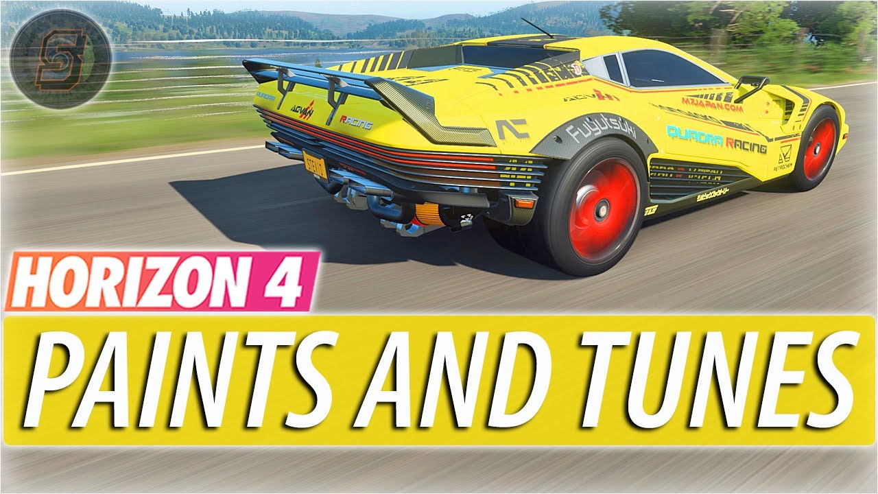 Cyberpunk Car Forza Horizon 4 Quadra Turbo-R V-Tech Tune + Paints FH4 Cyberpunk 2077 Car