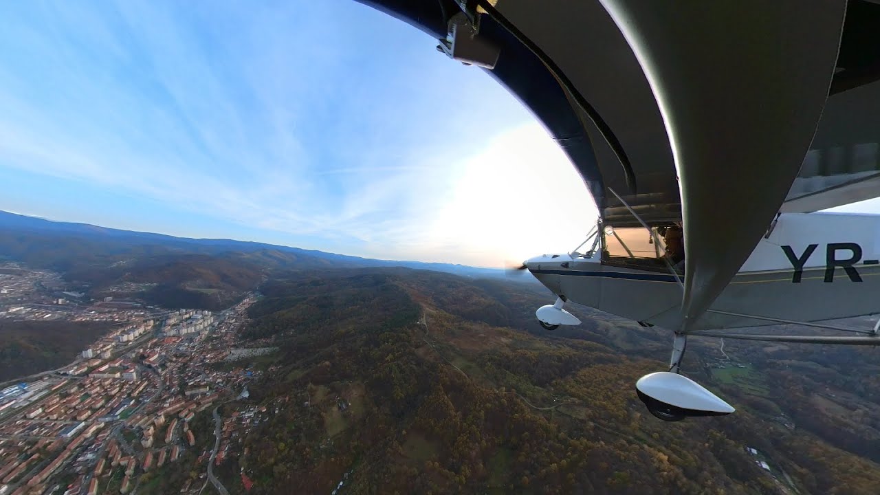 Zborul cu Skyranger ul peste Resita