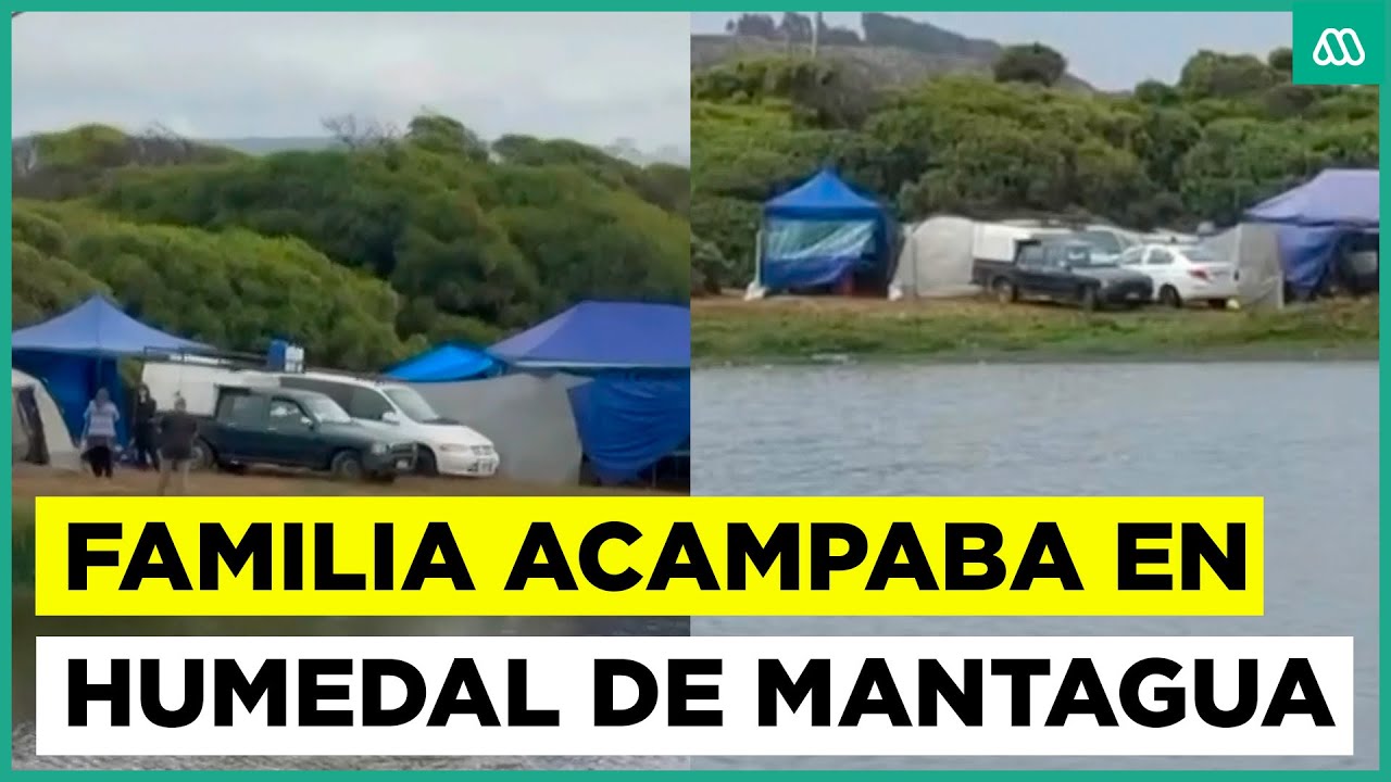 Denuncian que familia acampaba en Humedal de Mantagua: zona está protegida