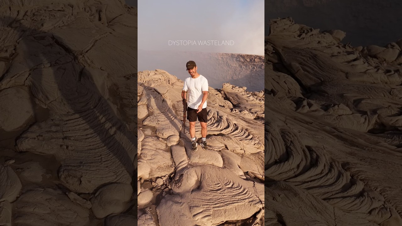 На вершине действующего вулкана в Эфиопии 🪦 🌋