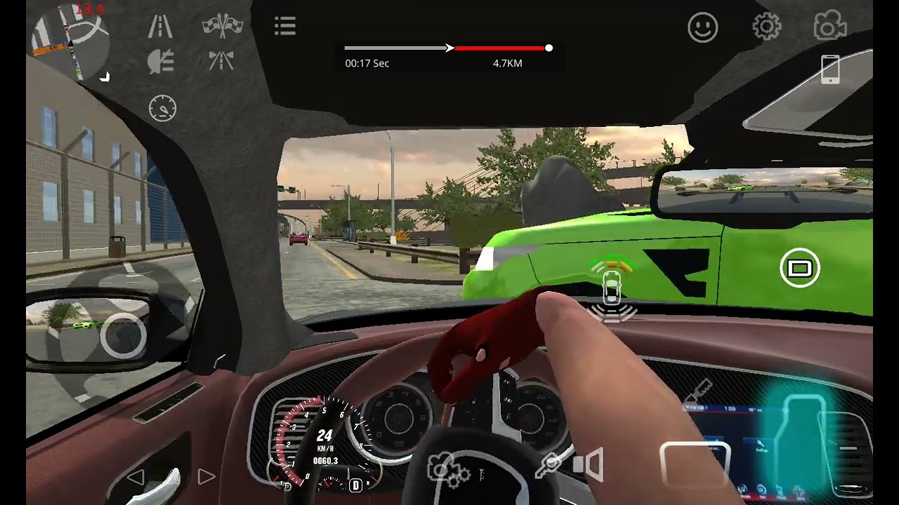 Playing car parking with dodge twin turbo burble exhaust and shot exhaust 