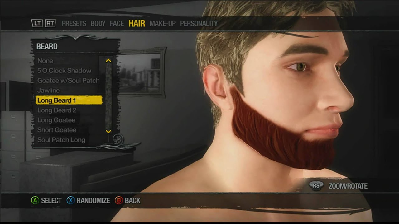 Saints Row 2 Stache, Beard, and Hairstyle Showcase