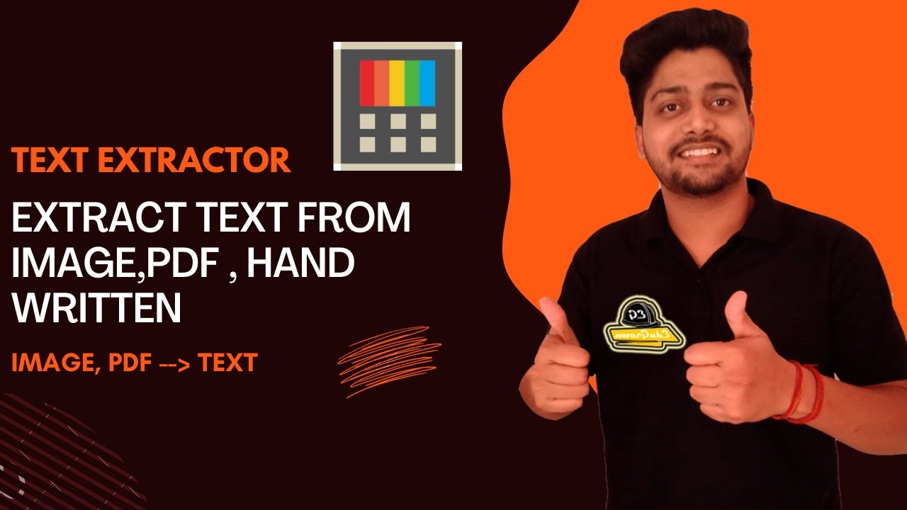 Text Extractor from Pdf,Image, Handwritten notes | Easy way to Extract Text from Pdf