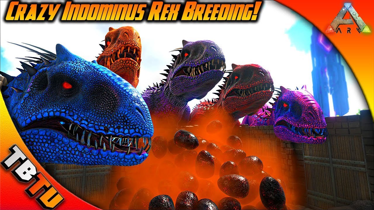 🔥 CRAZY INDOMINUS REX MUTATIONS! INDOMINUS REX BREEDING! Ark Survival Evolved Breeding and mutation