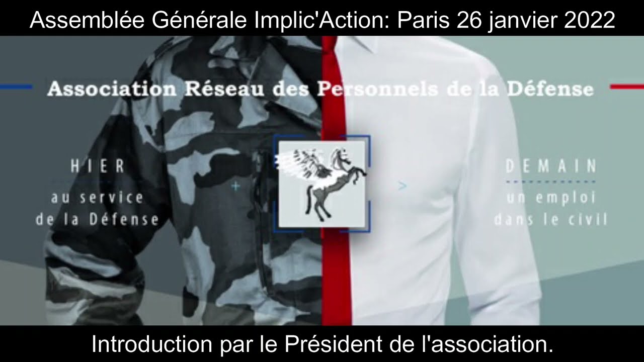 Discours d'introduction du président lors de l'Assemblée Générale 2022