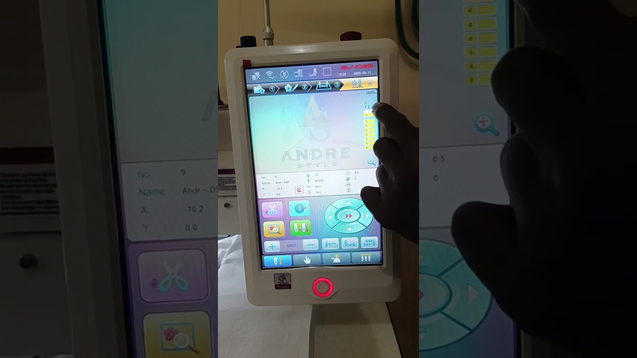 CARA MENGOPERASIKAN MESIN BORDIR KOMPUTER MEREK ELNOSS DI PERSI A15