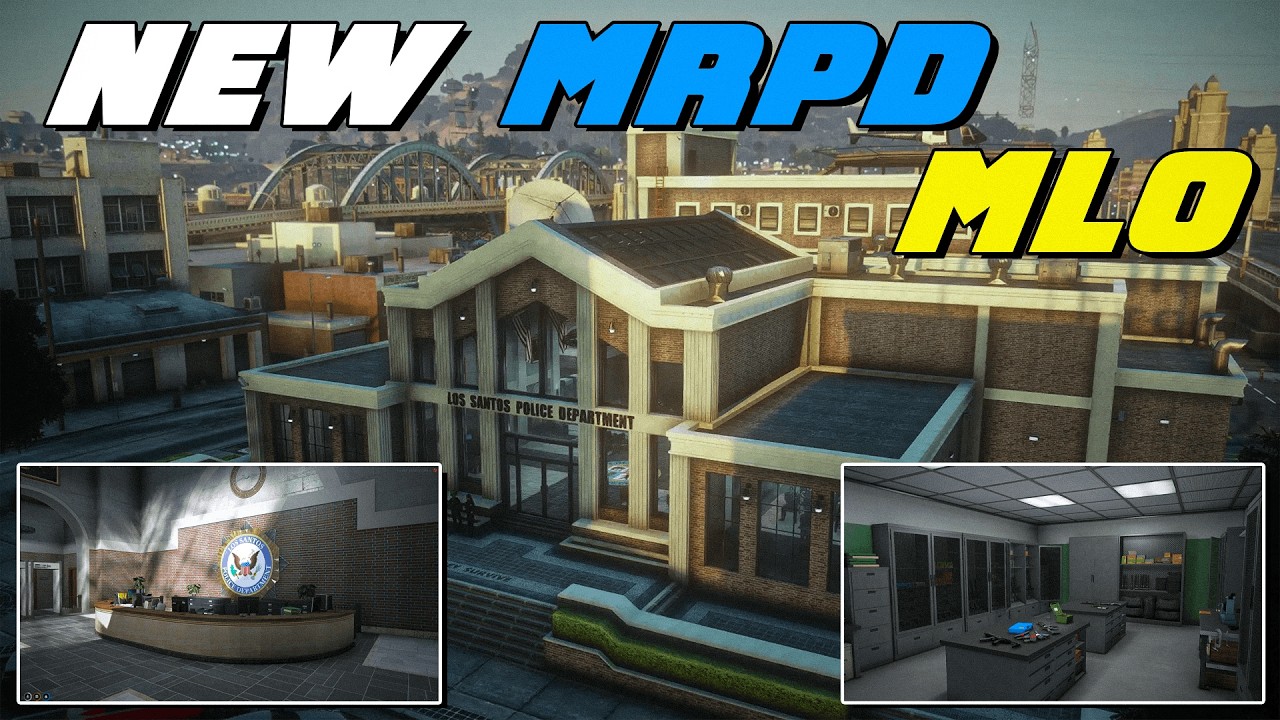 MRPD MLO | Kingmaps MRPD MLO | Police Department MLO | QBCore/ESX | FiveM Tutorial #207