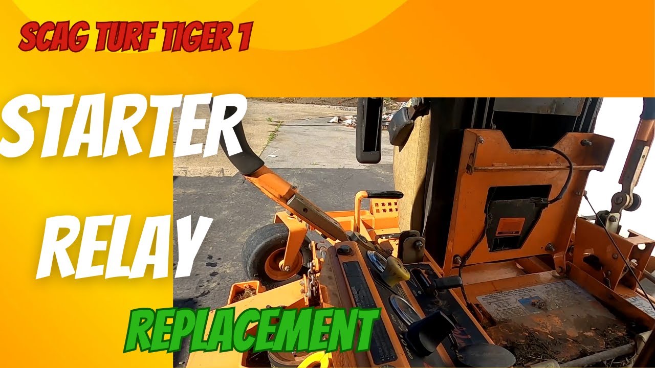 Scag Turf Tiger 1 starter relay replacement