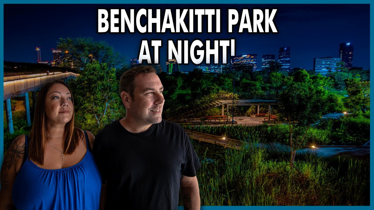 STUNNING Night Walk Through Benchakitti Park Bangkok 🌙 | Hidden Gem After Dark + Local Street Food!